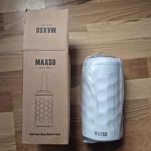 MAXSO White Insulated Wine Bottle Chiller